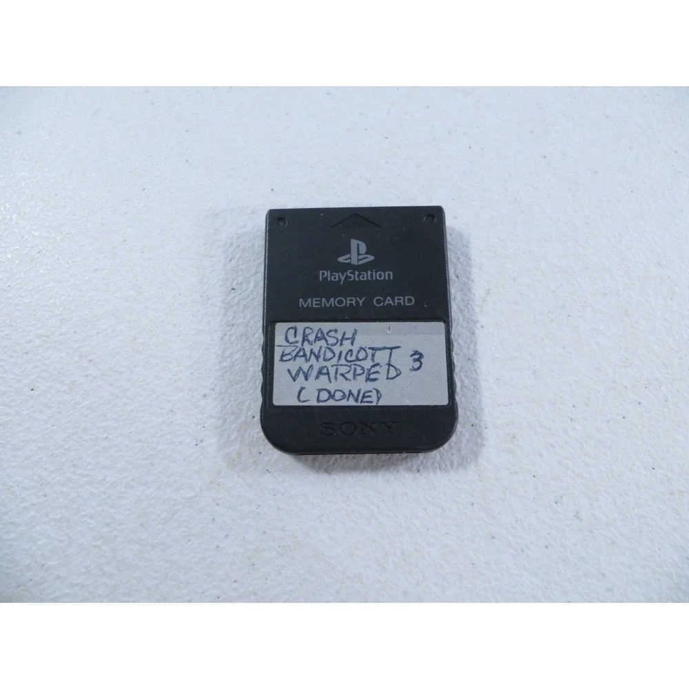 OEM Official Sony Playstation 1 PS1 Black Memory Card SCPH-1020 TESTED